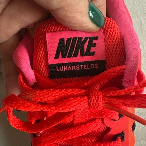 Nike Lunarstelos Sneaker 2016 Pink Orange Women’s Size 9.5 - Picture 9 of 12